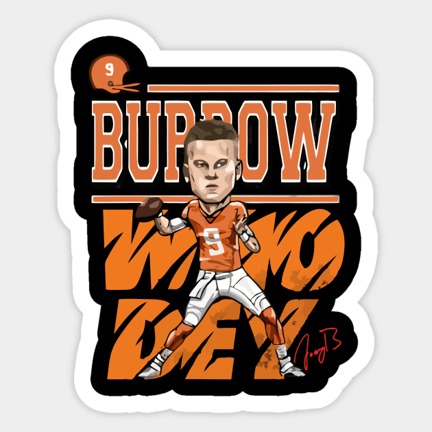 Joe Burrow Fresh Design Sticker by kiratata